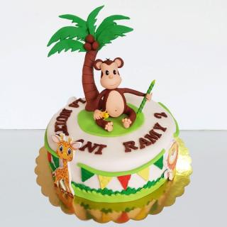 Tort maimutica si palmier