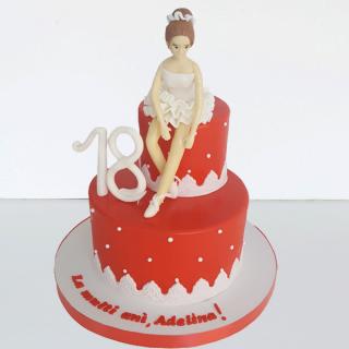 Tort majorat cu balerina