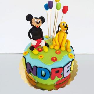Tort Mickey si Pluto cu balonase