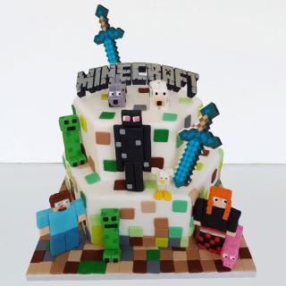 Tort Minecraft cu 12 piese