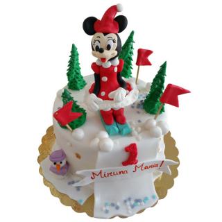Tort Minnie Mouse pe schiuri