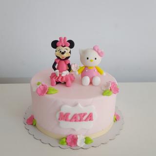 Tort Minnie Mouse si pisicuta
