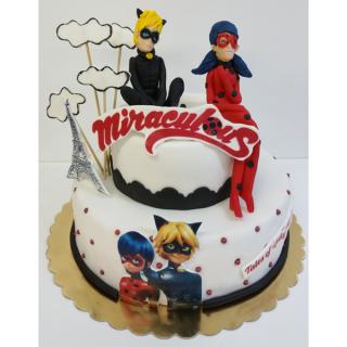 Tort Miraculous cu norisori