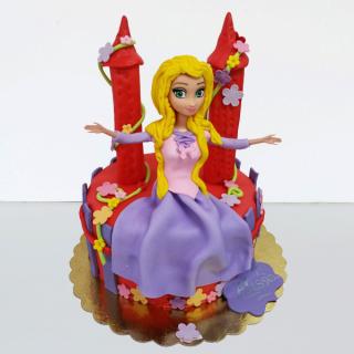 Tort printesa Rapunzel si castel