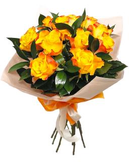Buchet 29 trandafiri portocalii