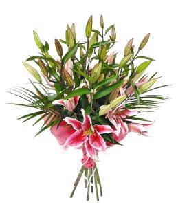 Buchet 5 crini roz