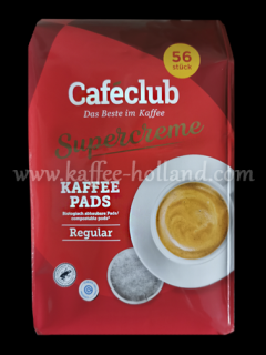 Cafeclub Supercrema Regular 56 paduri - Compatibile Senseo