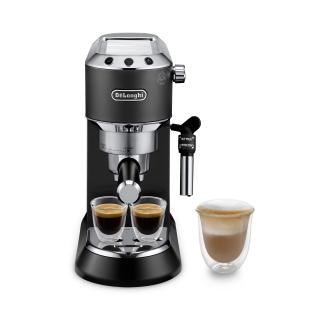 Espressor manual De,  Longhi Dedica EC 685.BK, 1300 W, 1.1 L, 15 bari, Negru