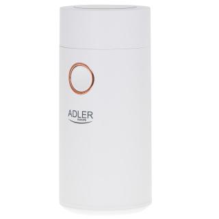 Rasnita de cafea Adler AD 4446wg, 75 g, 150 W, Alb Auriu