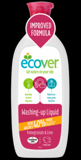 ECOVER  detergent lichid pentru vase cu rodie si lime 1 l