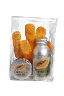 Greenland Set mic cadou papaya-lamaie (gel dus si unt de corp)