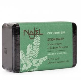 Najel Sapun de Alep purificator cu carbon, 100g  (cu carbon)