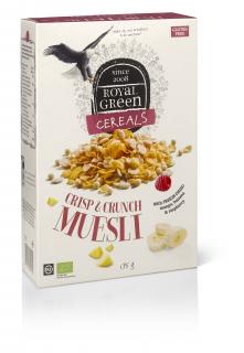 Royal Green CRISP &amp; CRUNCH MUESLI BIO - Cereale cu muesli, certificate ecologic