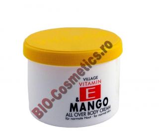 VILLAGE Crema de corp cu Vitamina E si Mango 500 ml  (- pentru)