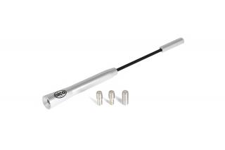 Antena Auto Exterior Cromata 16.5Cm Cu 3 Adaptoare (4-5-6Mm)