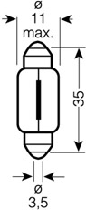 Bec 12V C5W Ultra Life Set 10 Buc Osram