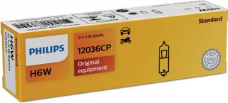 Bec 12V H6W Bax9S Set 10 Buc Vision Philips