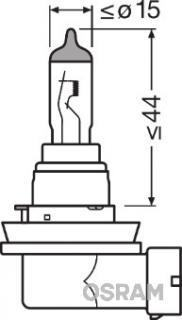 Bec 12V H8 35 W Original Osram