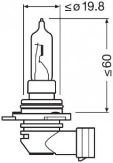 Bec 12V Hir2 Px22D 55W Original Osram