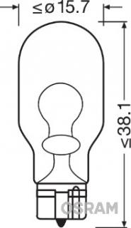 Bec 12V W16W Original Set 10 Buc Osram