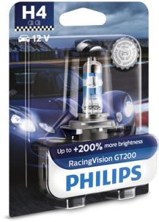 Bec Far H4 60 55W 12V Racing Vision Gt200 (Blister) Philips