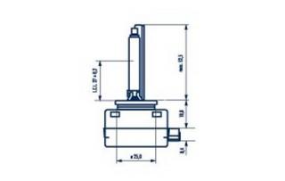 Bec Xenon 85V D1S 4000 K Narva