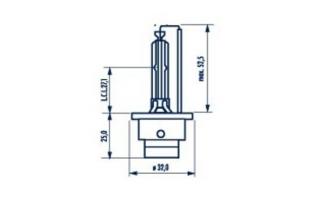 Bec Xenon 85V D2S 4000 K Narva