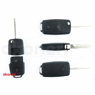 Carcasa Cheie Contact Pentru Volkswagen Jetta   Passat (B5-B6-B7)   Polo   Scirocco   Tiguan, 2 Butoane, Cu Cheie