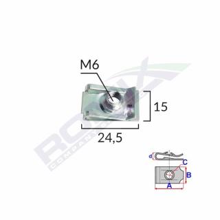 Clips Metalic Fixare Pentru Audi Bmw Si Universal Set 10 Buc