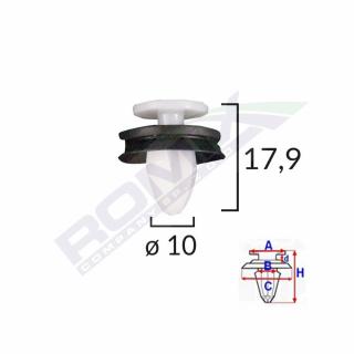 Clips Tapiterie Peugeot 407 408 Set 10 Buc