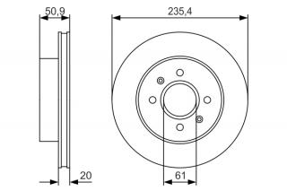 Disc frana BOSCH 0986479R52
