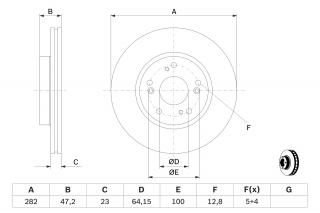 Disc frana Fata BOSCH 0986479364