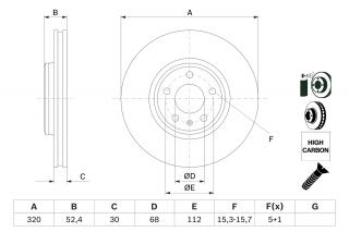 Disc frana Fata BOSCH 0986479468