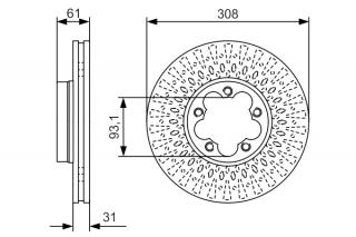 Disc frana Fata BOSCH 0986479C99