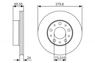 Disc frana Fata BOSCH 0986479S70