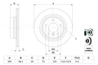 Disc frana Spate BOSCH 0986479218