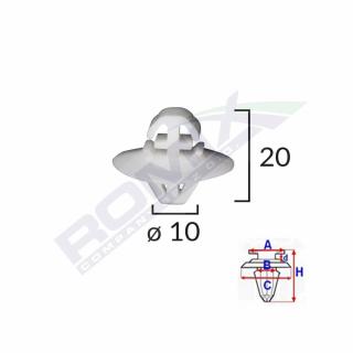 Element Fixare Bandouri Laterale Pentru Crafter   Sprinter Set 10 Buc
