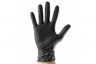 Manusi Negre De Unica Folosinta. De Nitril Marime L - Set 100Buc Jbm