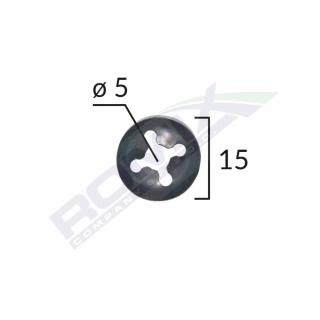 Saiba Fixare Tapiterie Universal - Negru - 15Mm Set 25 Buc