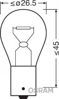 Set 2 Becuri 12V Py21W Ultra Life Blister Osram