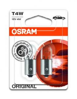 Set 2 Becuri 12V T4W Original Blister Osram