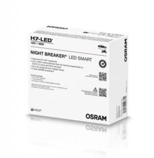 Set 2 Becuri Night Breaker Led Smart H7 +330% Cutie Service Omologare Rar