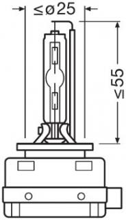 Set 2 Becuri Xenon 85V D1S Xenarc Night Breaker Laser Nextgen Osram