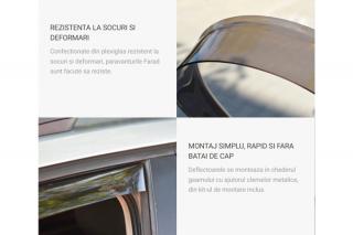 Set Deflectoare Aer Fata Farad Pentru Volkswagen Transporter T5 (2003-2014)  T6 (2014-)