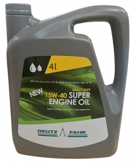 Ulei motor Deutz Fahr Super Engine Oil 15W40 - 4 Litri