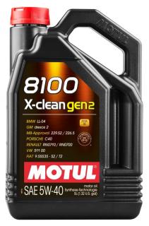 Ulei motor Motul 8100 X-CLEAN Gen 2 5W40 - 5 Litri