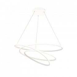 Lustra alba din metal cu Led Nola Pendant Rings Maytoni