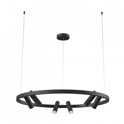 Lustra neagra din metal cu 6 Led-Uri Satellite Pendant Black Maytoni