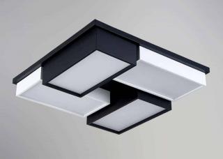 Plafoniera LED Kelektron Zen, 48W, alb-negru