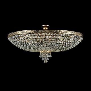 Plafoniera Maytoni Palace, aur antic, cristal, 80 cm, 10XE27